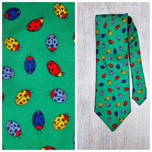 wedding tie bridal tie wedding Necktie Novelty tie Unlimited Necktie Statement Tie Mens Necktie Mens tie ladybug print Necktie groom tie
