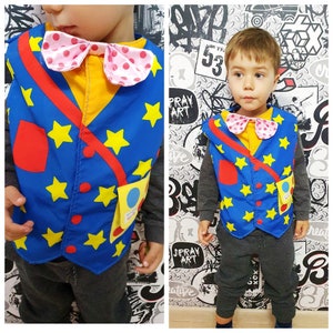 3T baby kids clown costume child boys Girl carnival costume halloween costume  cosplay children costume kids costume clown top clown vest