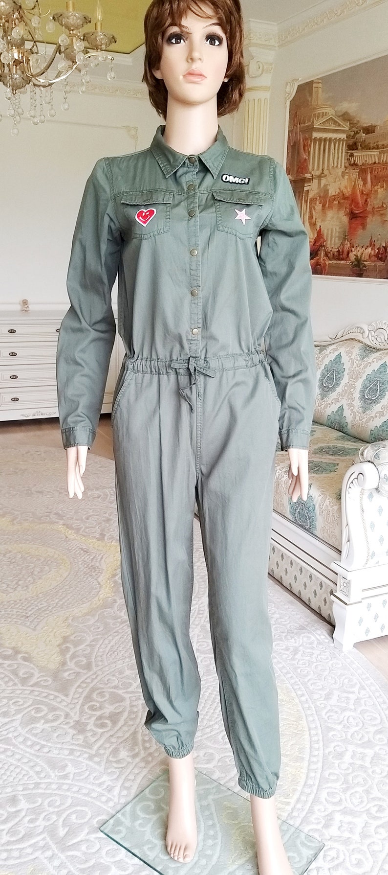 Military Coveralls M Womens Jumpsuit Womens Overalls Military Etsy