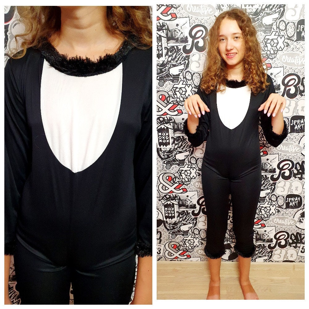 910 Years Kids Cat Costume Animal Costume Cat Onesie Carnival Etsy