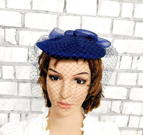 Buy Navy Blue Formal Hats for Women Navy Blue Hat Women Hat Retro