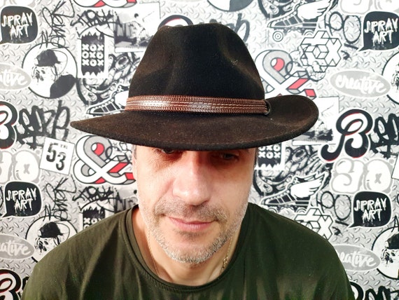 Brim Hat Fedora Hat Alpine hat mens Hat folk hat … - image 5
