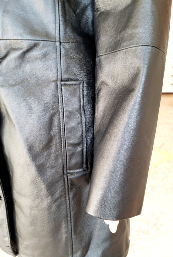 womens Leather Clothing black leather coat womens… - image 5