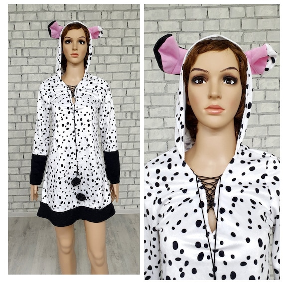 Costume da cane dalmata da donna Costume da animale per ADULTI S