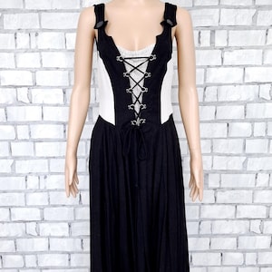 Long Black Dirndl Dress M Oktoberfest Clothing trachten Bavarian dress German Dress Festival Dress Folk Dress Black oktoberfest dress