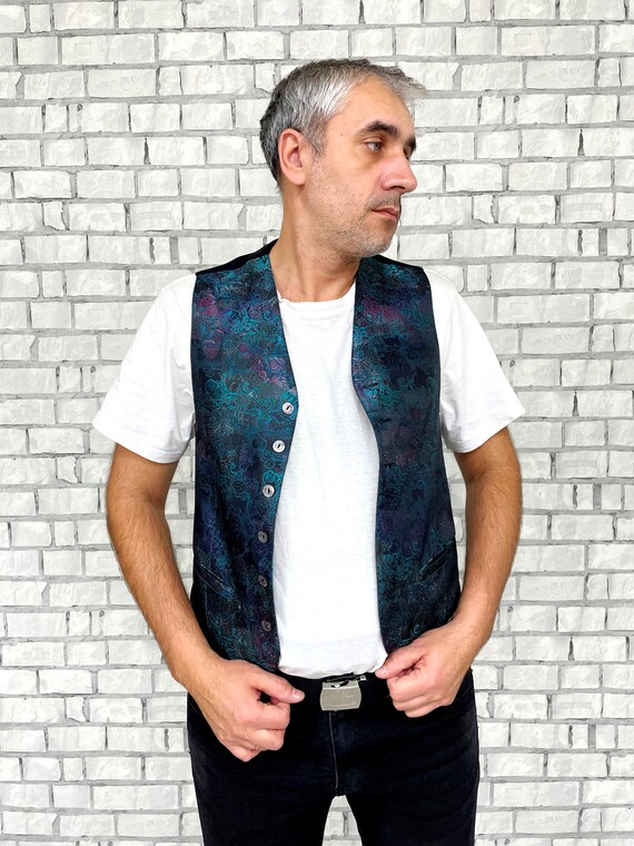 Gilet fleuri homme new arrivals
