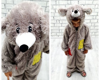 Costume de souris pour enfants 4T, costume d'animal, costume de carnaval, d'halloween, de fête, cosplay pour enfants