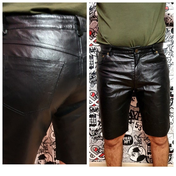 Herren leder shorts Clearance