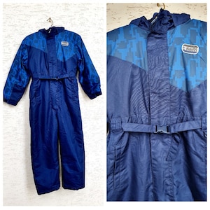 90er Skianzug blauer Skianzug Kinder Skianzug Bergbekleidung Skianzug Skianzug Winter Schneeanzug Warmer Overall Jungen Skianzug Kind