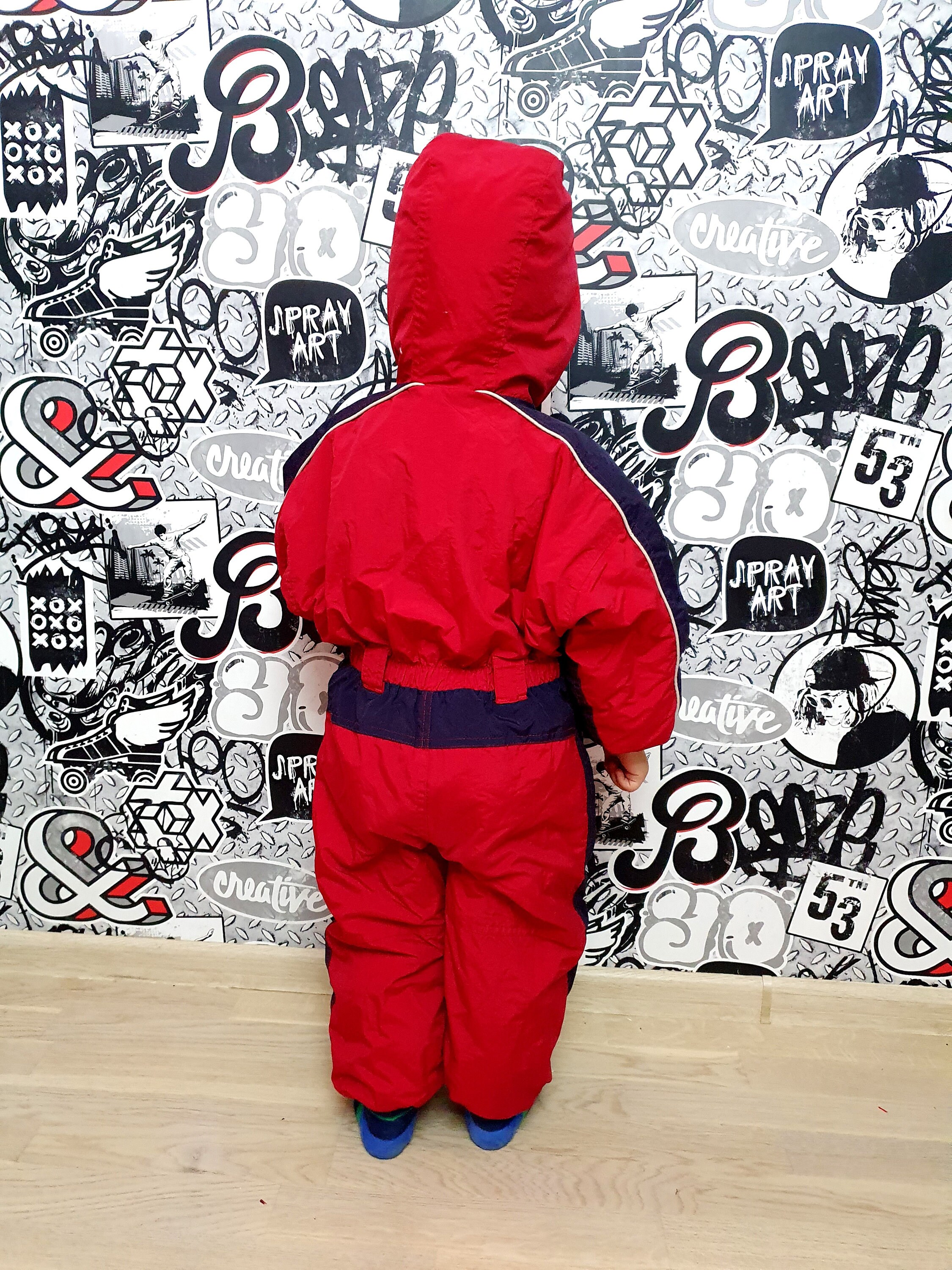 house on the hill baby／Sweat Suit (Ski) 2T Baby Ski Suit Red Ski Suit Kid Ski Suit Mountain Clothing