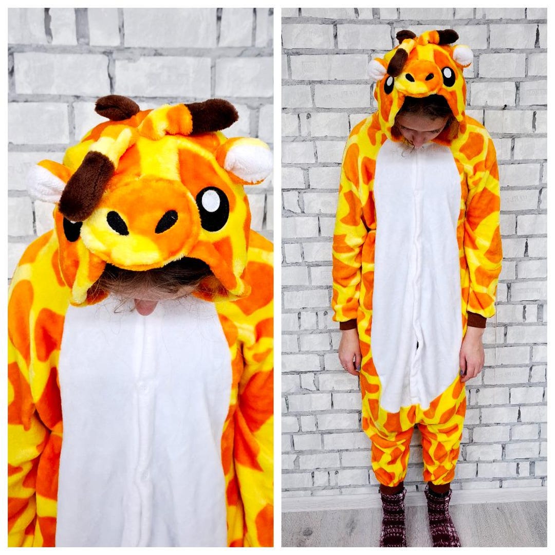 Giraffe Kigurumi M ADULT Cosplay Giraffe Costume Halloween