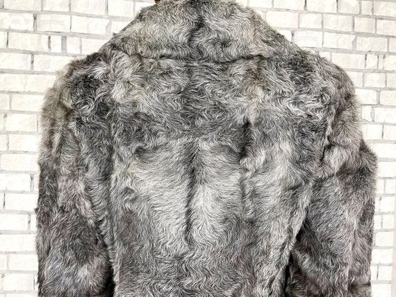 Manteau Femme En Fourrure Gris - Taille 44-46 - Occasion Très Bon état