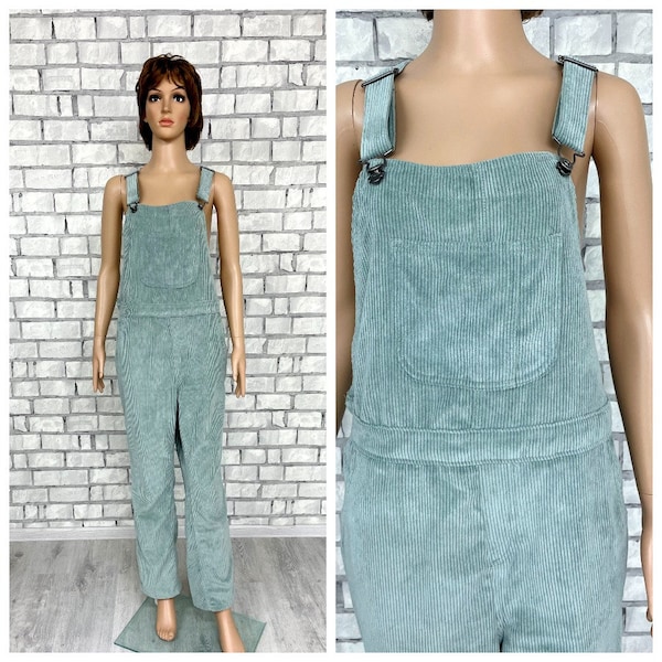 olijf Overall dames overall corduroy broek Garden Jumpsuit corduroy jumpsuit Broek corduroy Overall grunge overall L