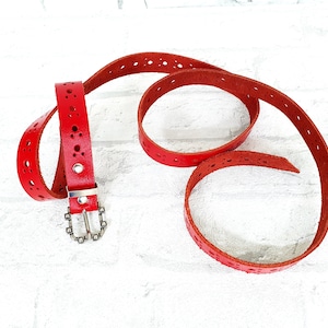red belt womens Belt dress belt red leather belt skinny belt Genuine leather accessories cowgirl belt Waist belt boho belt XL/2XL
