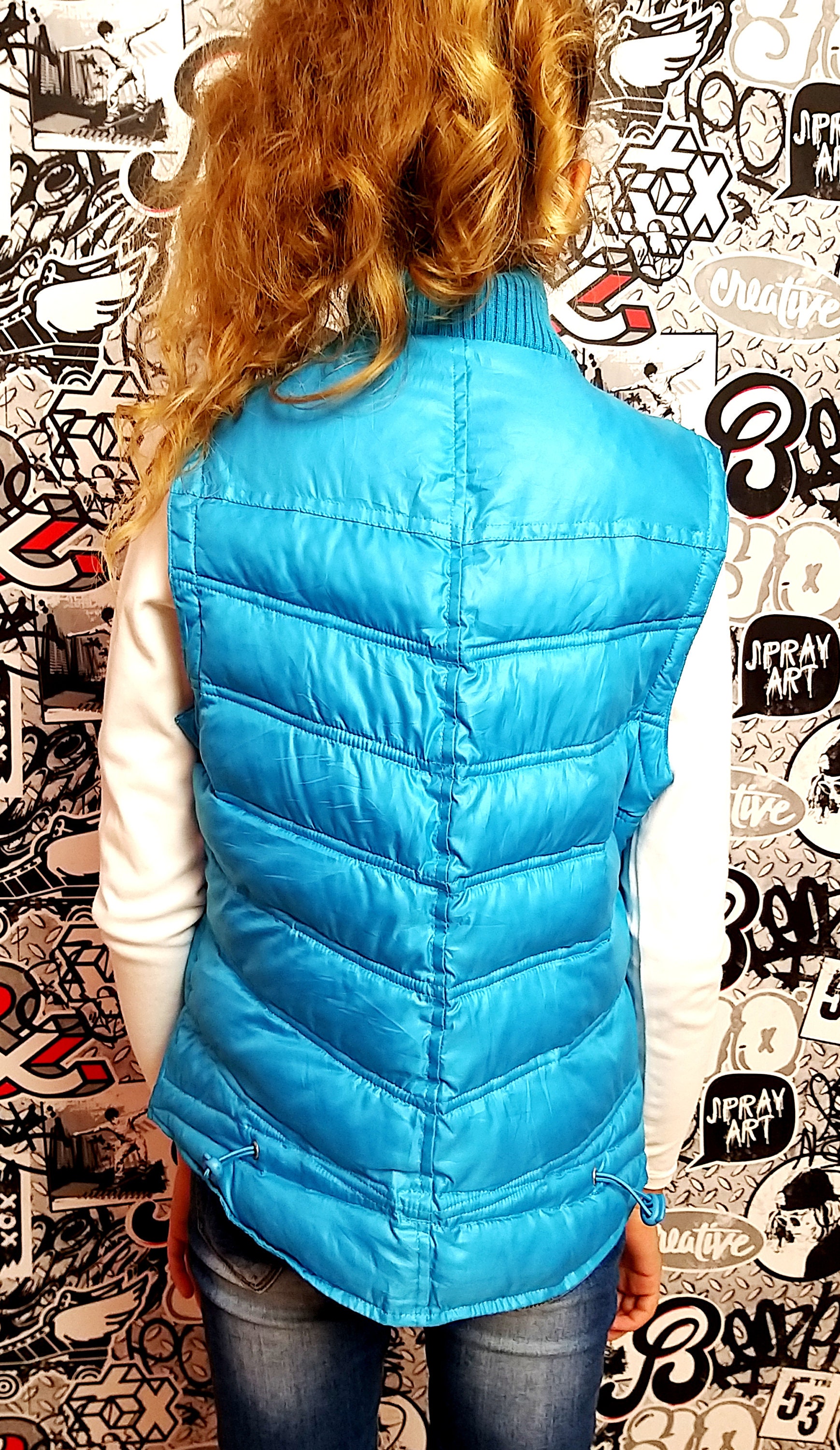 Puffer Vest Blue Childrens Vest 8 Child Vest Kids Vest Girl Etsy