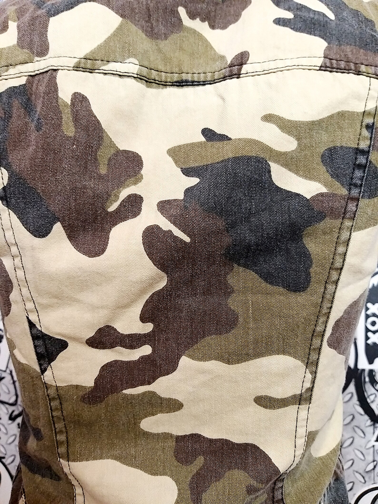 Womens Camo vest womens military vest Vintage Italy vest Etsy