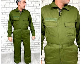 Vintage Type 1 Military Coveralls Cotton Sateen OG 107 Made
