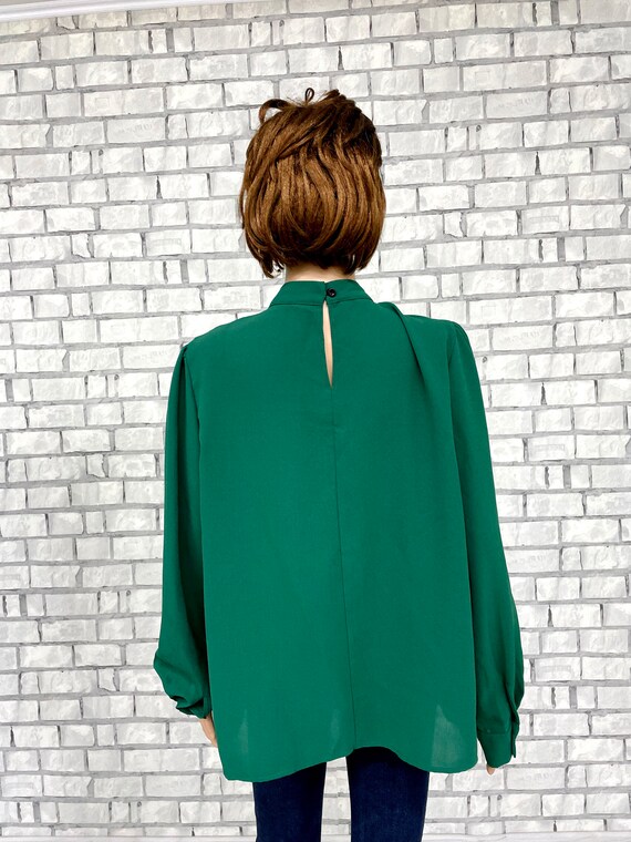 Green formal blouse on sale