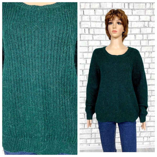 pull surdimensionné M-XL tricoté Pull en tricot vert émeraude Pull femme pull femme pull doux pull en laine
