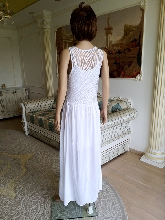 white long dress minimalist wedding dress white s… - image 6