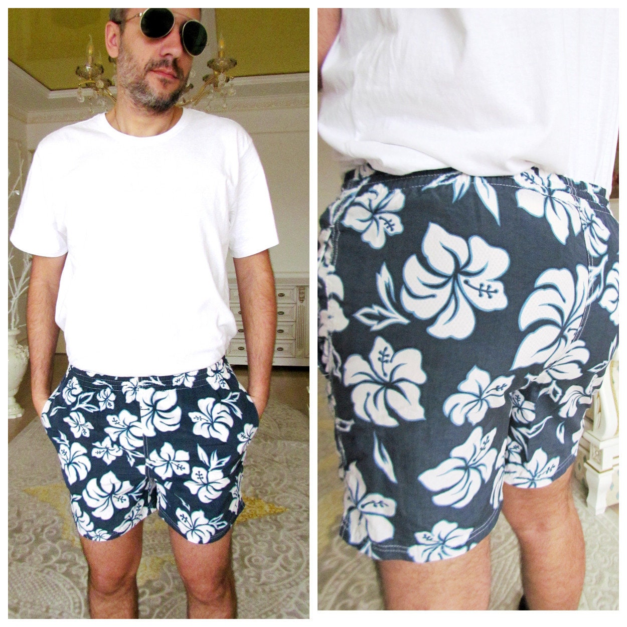 Floral store shorts mens