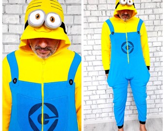 3T enfants enfants Minion costume grenouillere carnaval halloween costume Minion Kigurumi body cosplay pyjama vetements de nuit Etsy Canada