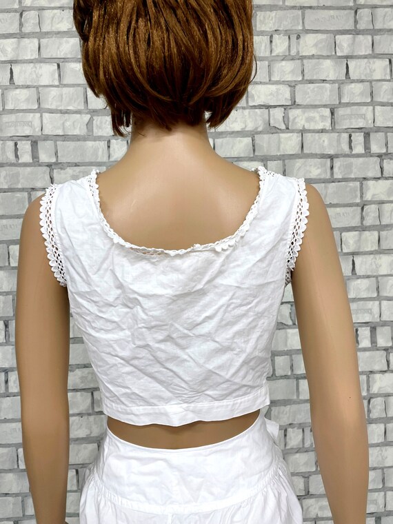 white Camisole Top XS Clothing Edwardian Clothing… - image 6