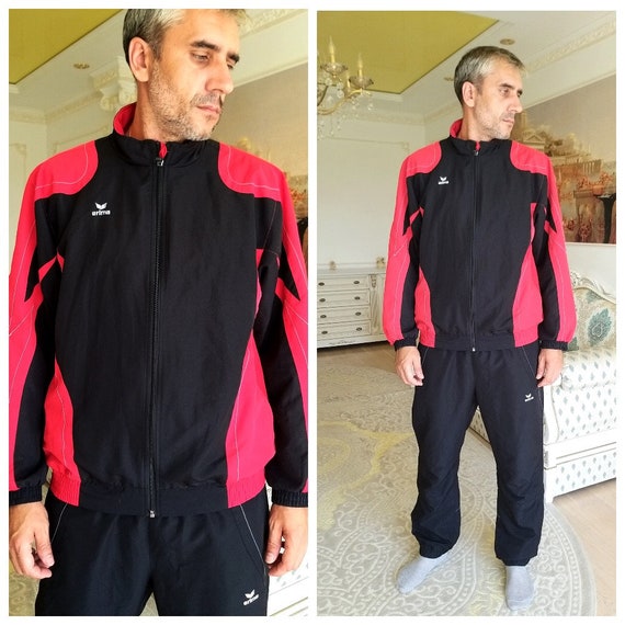 Mens Sportswear 90s Black Track Suit L Mens Track Suit Black Mens Sportswear 90s Black Track Suit L Mens Track Suit Black