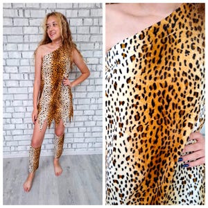 Sheer Leopard Dress Etsy Canada