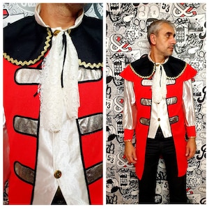 Captain Pirate Jacket XL frock coat tailcoat vampire Pirate coat Renaissance Medieval Jacket Steampunk jacket Victorian jacket Halloween coa