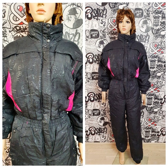 Italy waterproof ski clothing Vintage Ski Suit 90… - image 1