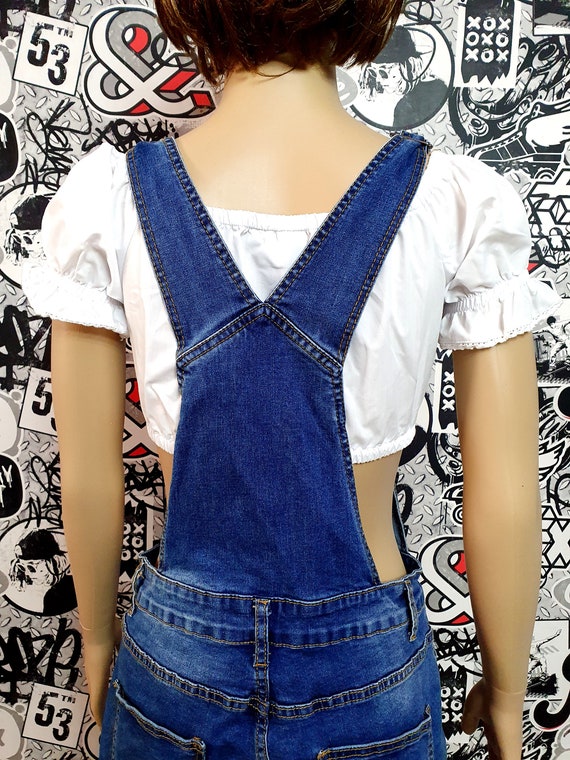 Denim Overall women overall short Denim jumpsuit … - image 7