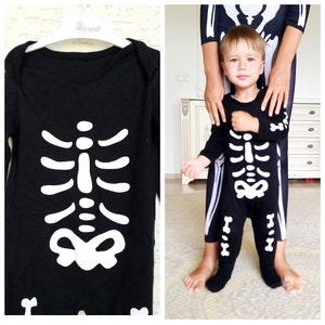 9-12 mesi costume per bambini costume da scheletro per bambini abbigliamento di halloween costume di halloween costume da scheletro tuta cosplay per bambini