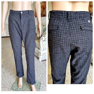 wool  Pants XL womens Plaid Pants skinny pants womens Pants Checkered Pants Tartan Pants Golf Pants Disco Pants  Checkered plaid Trousers