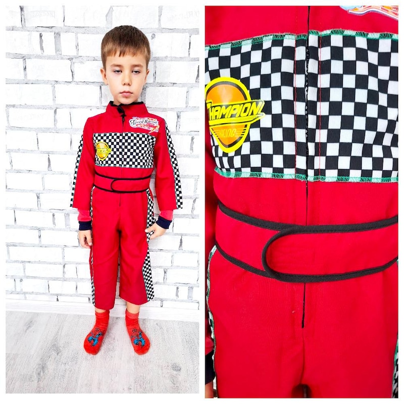Dreamguy Formula Racer Jumpsuit Men’s Costume – Racing Driver Outfit main image 1