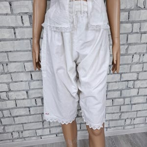 womens Victorian bloomers  L Antique bloomers Edwardian White Cotton Bloomers pantaloons lolita style Renaissance pettipants