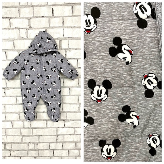 3 6 Month Mickey Mouse Print Baby Ski Suit Walt Disney Print Ski Suit Kids Suit Winter Suit Winter Snowsuit Snow Suit Warm Overall Children Etsy