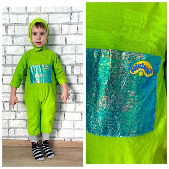 2T Kids Dipsy Green Teletubby Costume Jumpsuit Dipsy Costume Kids