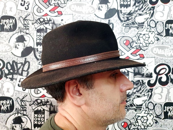 Brim Hat Fedora Hat Alpine hat mens Hat folk hat … - image 4