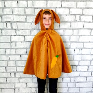 3T-5T  rabbit costume  bunny costume  kids Cape Cosplay rabbit Cape halloween costume bunny Cape hooded Cape children Cape  animal Cape