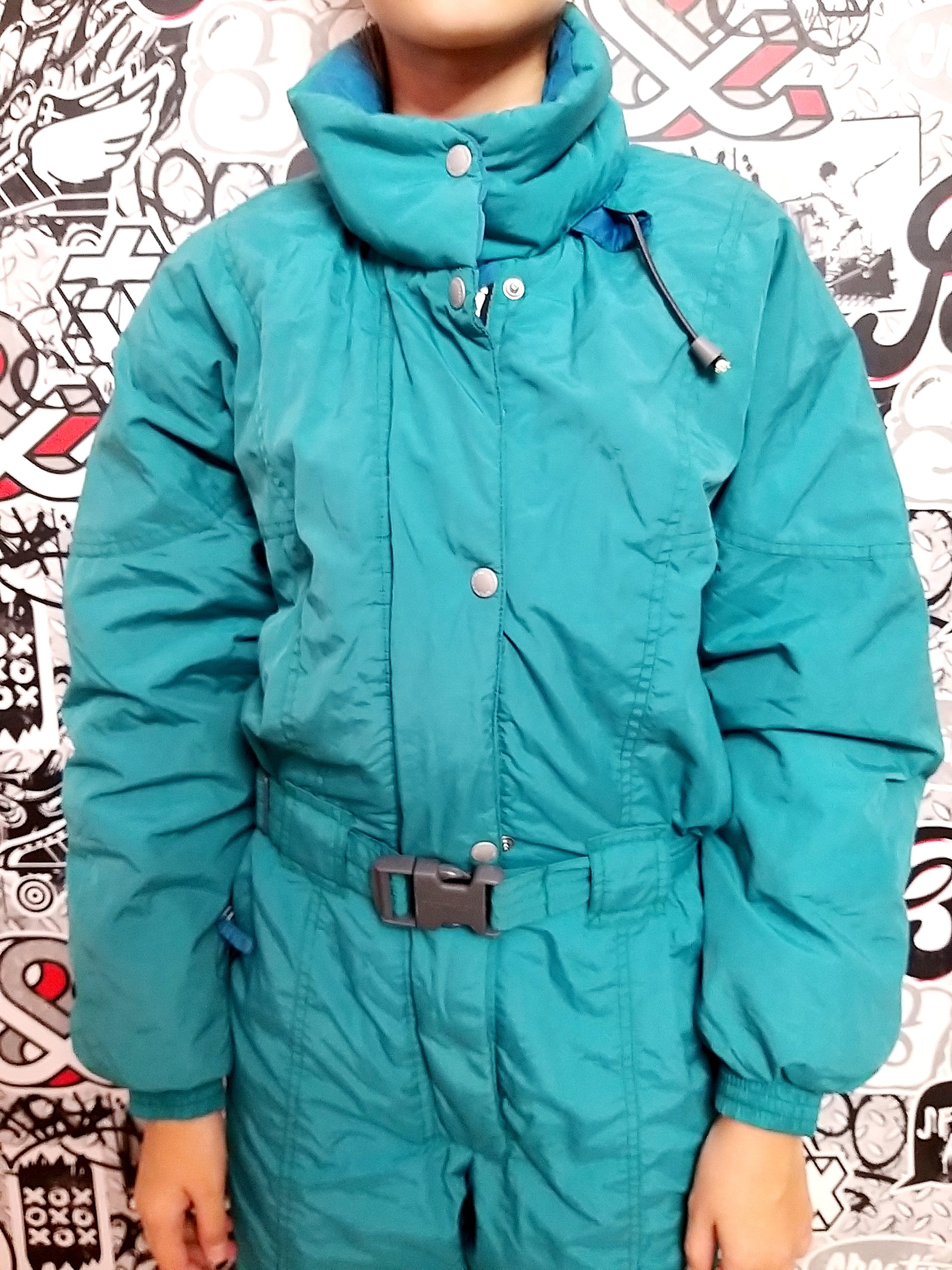 Girl ski suit 90 ski suit mint green ski suit Kids Ski suit Etsy