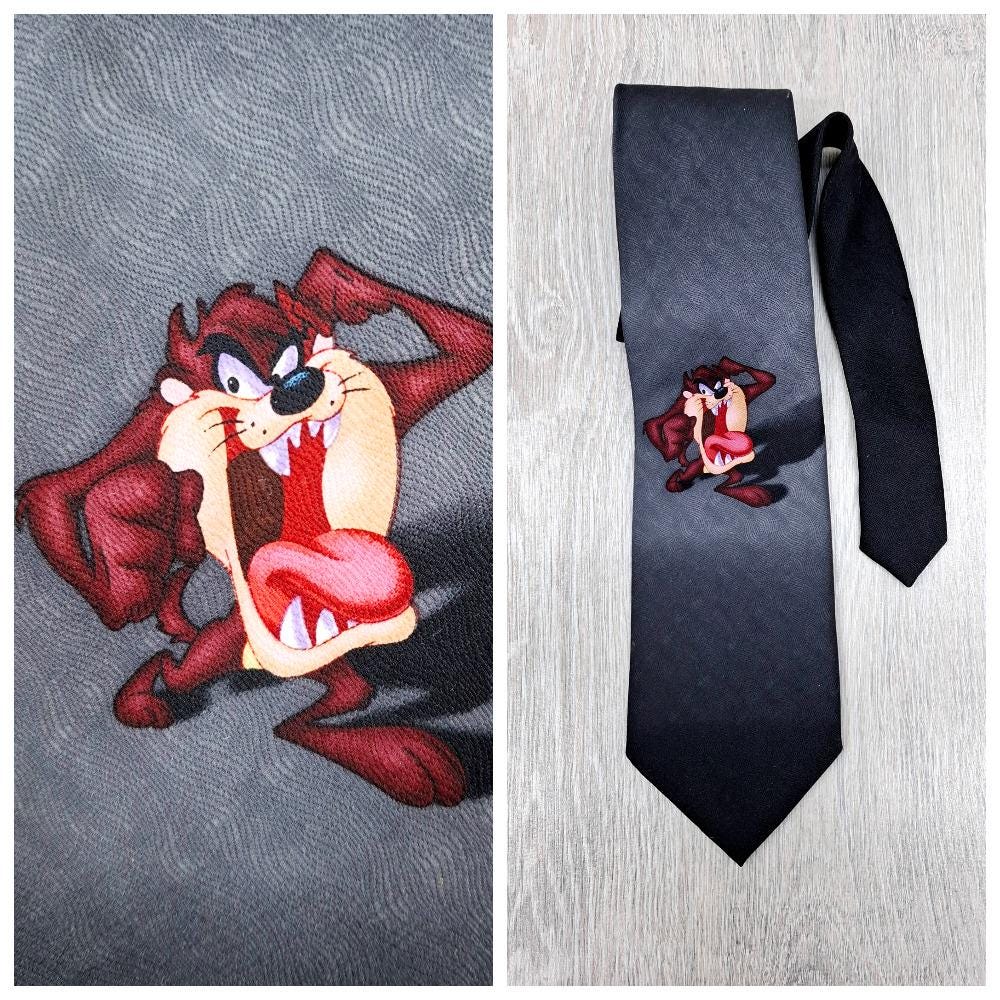 Cravate Homme Design Original - Dessin Animé Nageur Canard Abstrait - Marque BHS - Neuf Sans étiquette