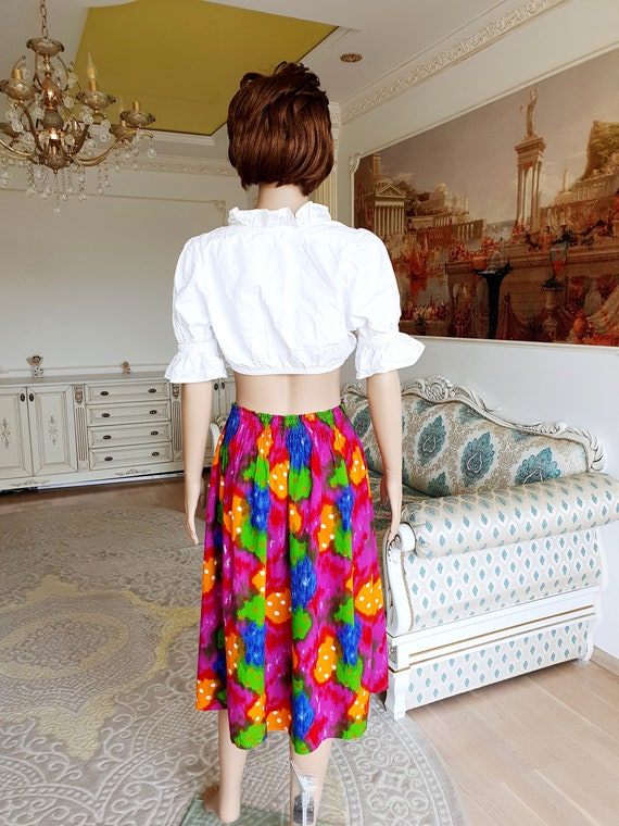 Rainbow Clothing Womens Skirt Vintag Rainbow Skirt Multicolor Skirt Midi Skirt Colorful Skirt Broomstick Skirt Abstract Skirt 2XL Boho Skirt Etsy Canada