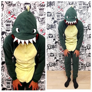dragon Kigurumi ADULT Cosplay dragon costume halloween costume  dragon pajamas Sleepwear Jumpsuit Romper animal onesie L