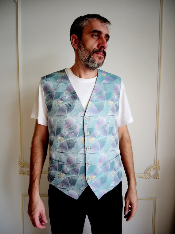 Chaleco estampado hombre online