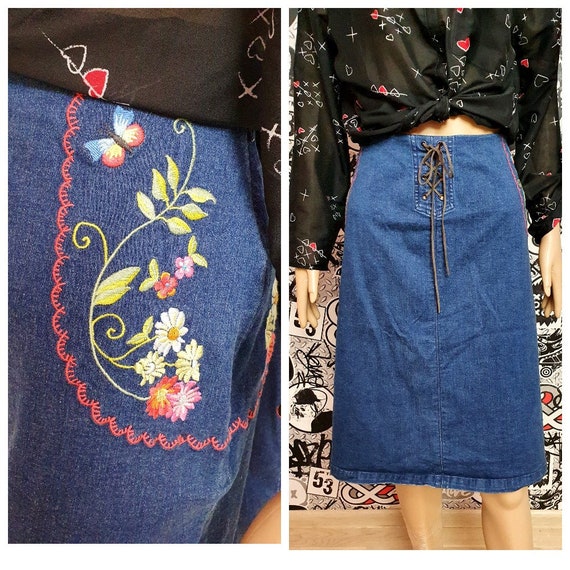 Jean skirt xl cheap