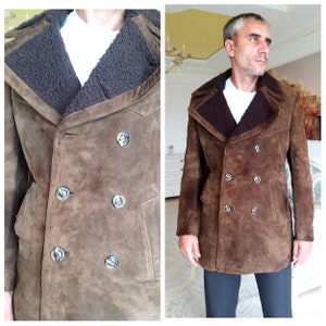 Abrigo de piel de oveja genuina 3/4 en color marrón para hombre –  TruClothing ES