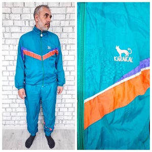Green sport suit XL vintage mint green track suit Men&#39;s track suit 90s Womens Mens sport pants windbreaker track top womens sport suit