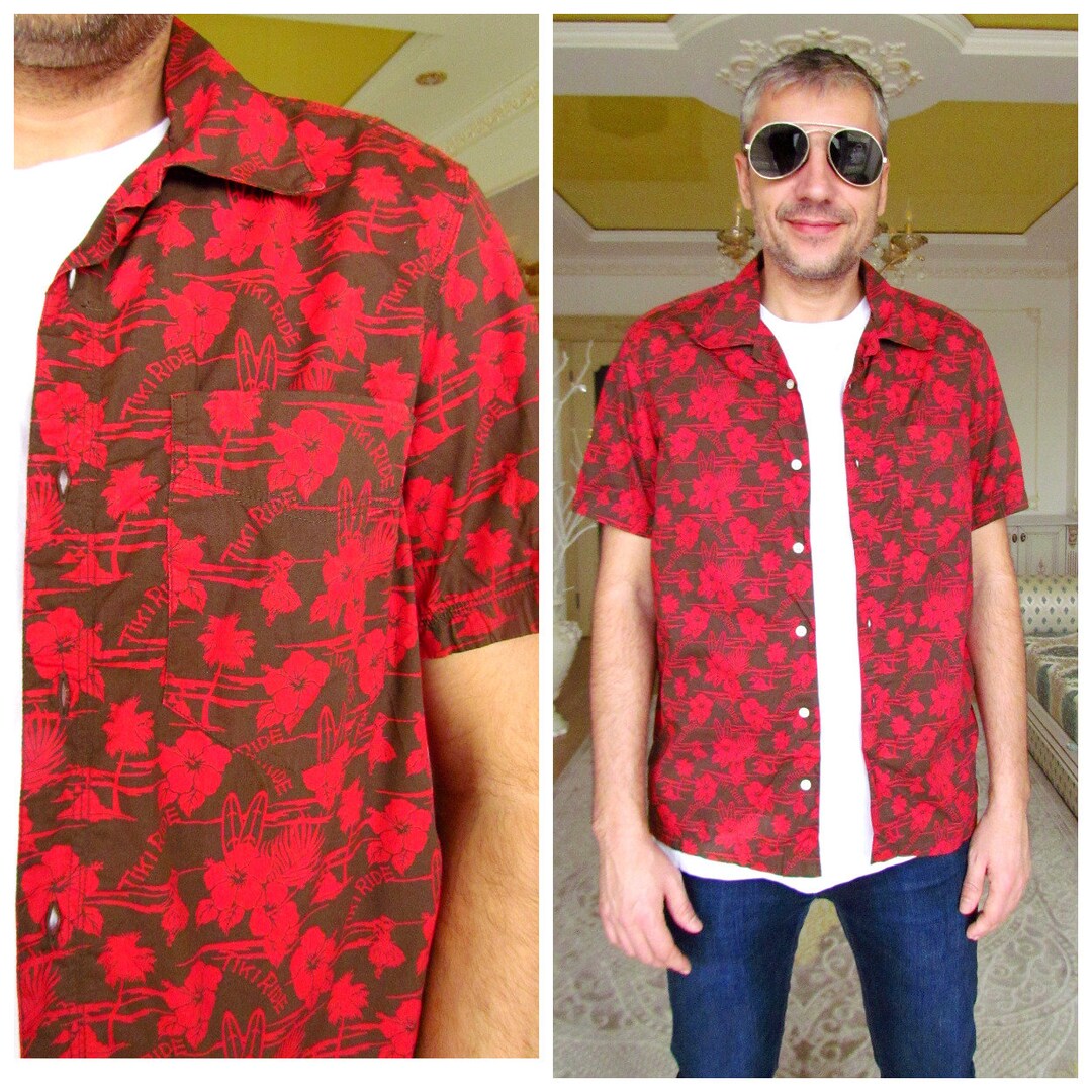 Floral Shirt Mens Summer Shirt Beach Shirts Hibiscus Shirts Etsy