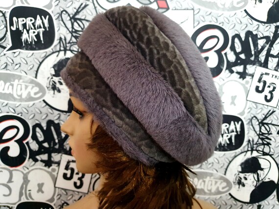 gray hat retro hat Beanie Hat women accessories w… - image 4